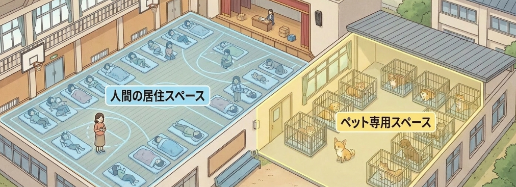 避難所での犬の飼育ルール