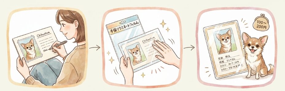 100均グッズを活用した手作りカードの作成法