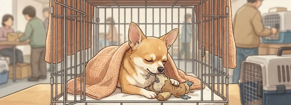 犬のストレスを軽減する避難対策