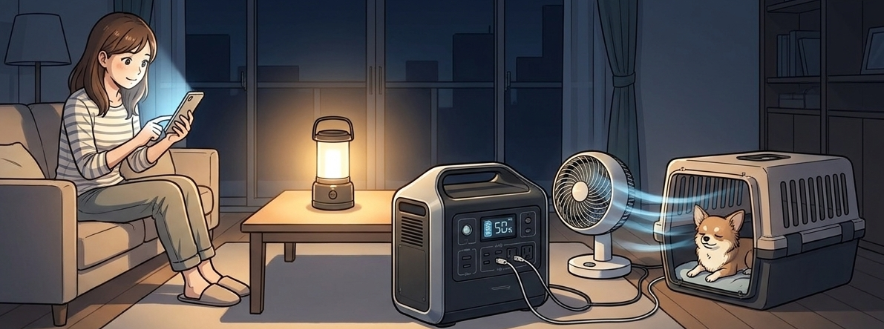 停電時に差がつく非常用電源と照明の重要性
