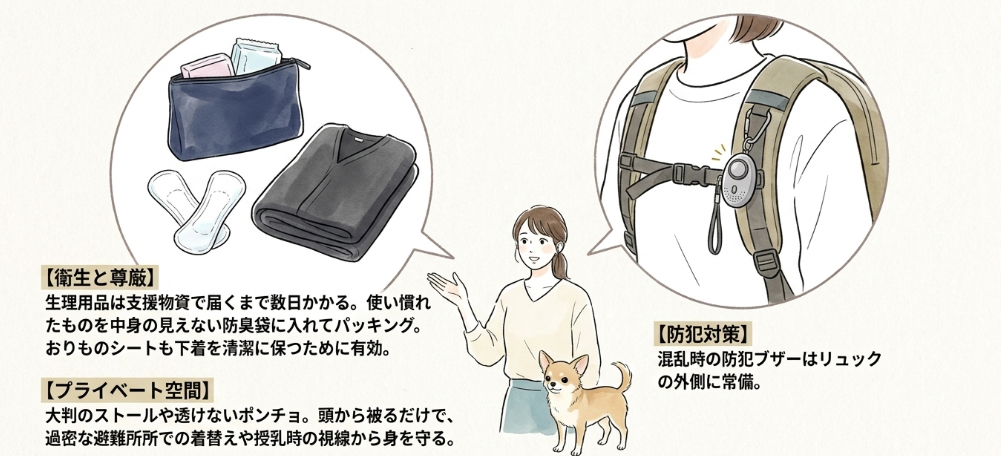 女性や高齢者が個別に追加すべき必須アイテム