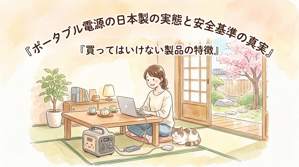 ポータブル電源の日本製の実態と安全基準の真実